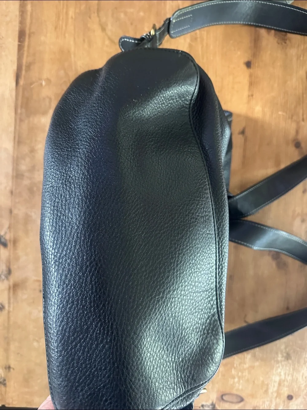 GHURKA LUXURY BLACK LEATHER BACKPACK